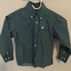 Wrangler Teal Diamond Print Shirt